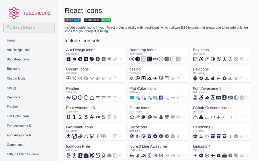 React Icons