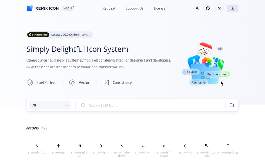 Remix Icon - Open source icon library